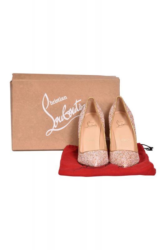 Christian Louboutin Multicolor Glitter Pigalle Follies Pumps