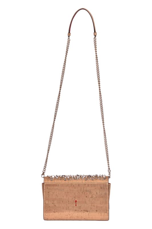 Christian Louboutin Paloma Golden Spikes Clutch Chain Bag
