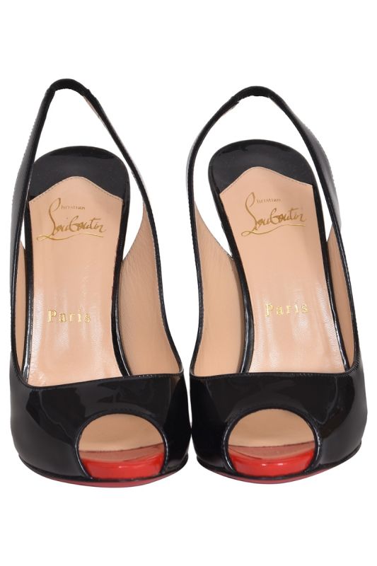 Christian Louboutin Peep Toe Slingbacks