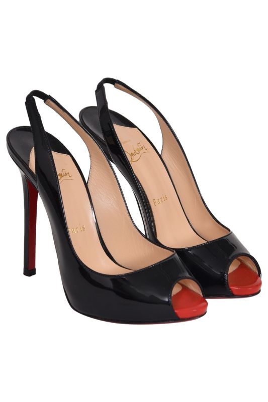 Christian Louboutin Peep Toe Slingbacks