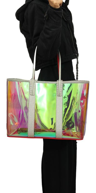 Christian Louboutin PVC Spikes East West Cabata Tote