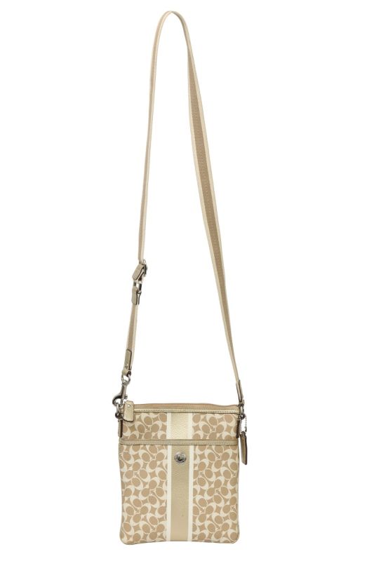 Coach Beige Monogram Sling Bag