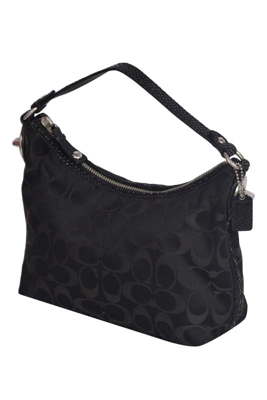 Coach Black Signature Shoulder Bag