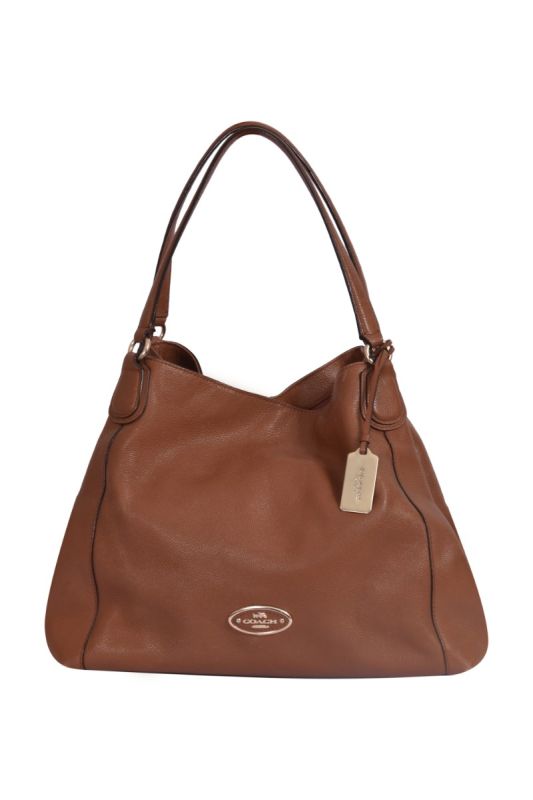 Coach Brown Leather Eddie Shoulder Bag