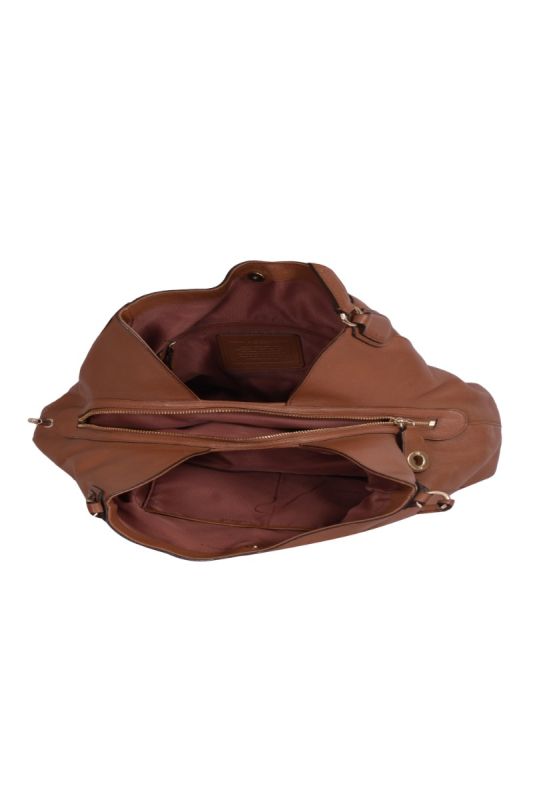 Coach Brown Leather Eddie Shoulder Bag