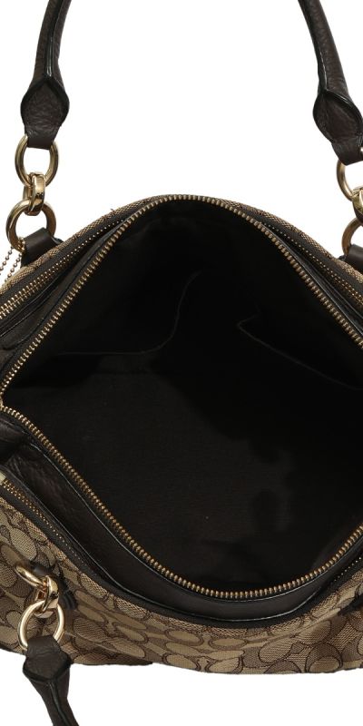 Coach Canvas and Leather Eta Carryall Bag