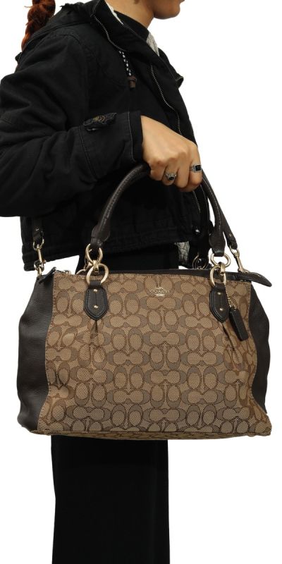 Coach Canvas and Leather Eta Carryall Bag