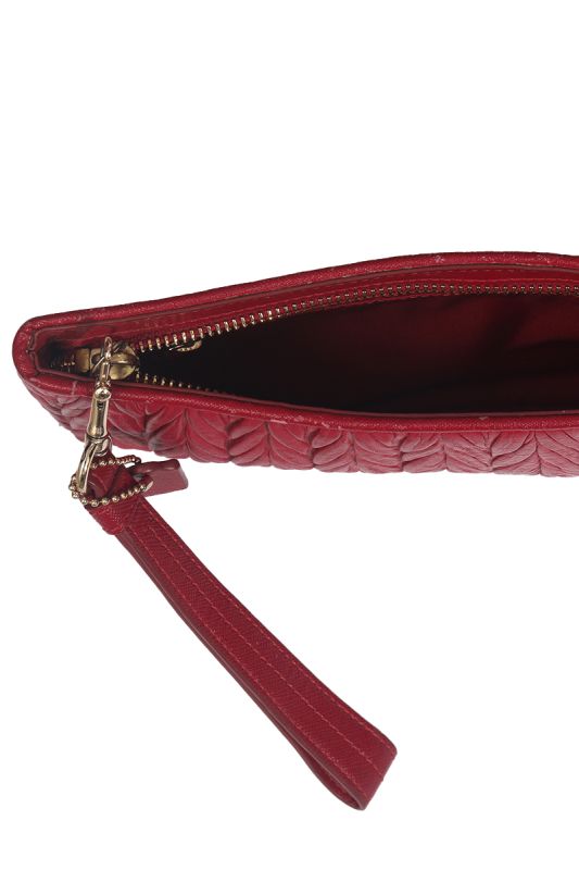 Coach Collete Gathered Zip Wristlet