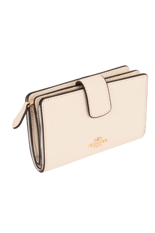 COACH CROSSGRAIN LEATHER MEDIUM WALLET 