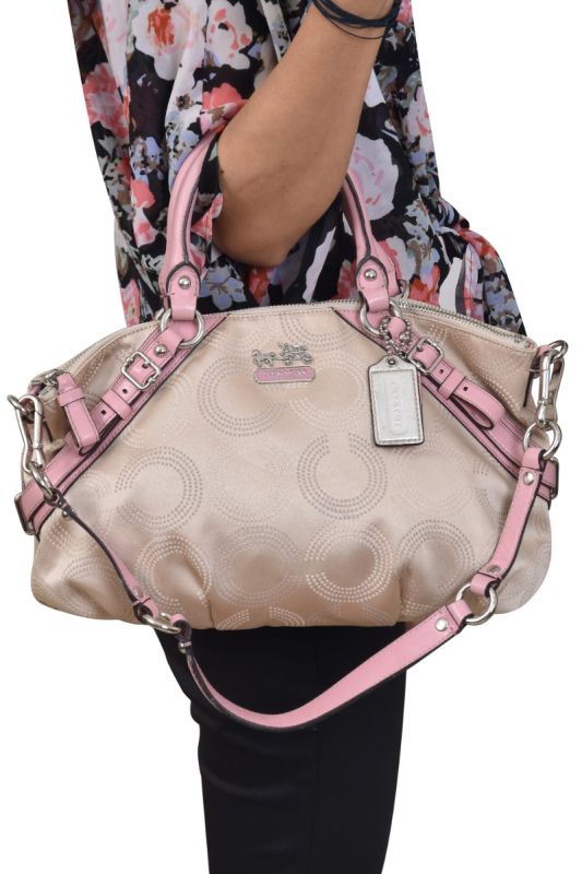 Coach Dotted OP Art Sophia Satchel Bag