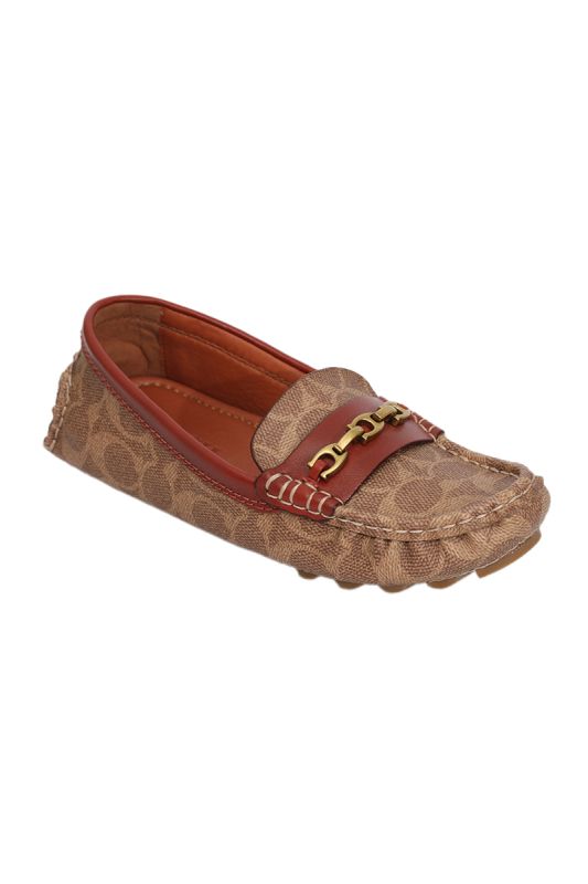 Coach EU 37 Monogram Brown Loafers