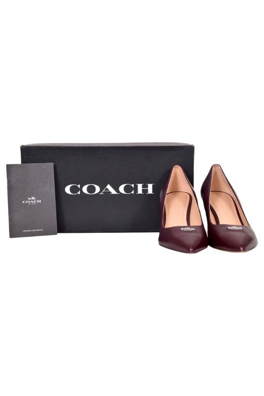 Coach Maroon Alyce Pumps