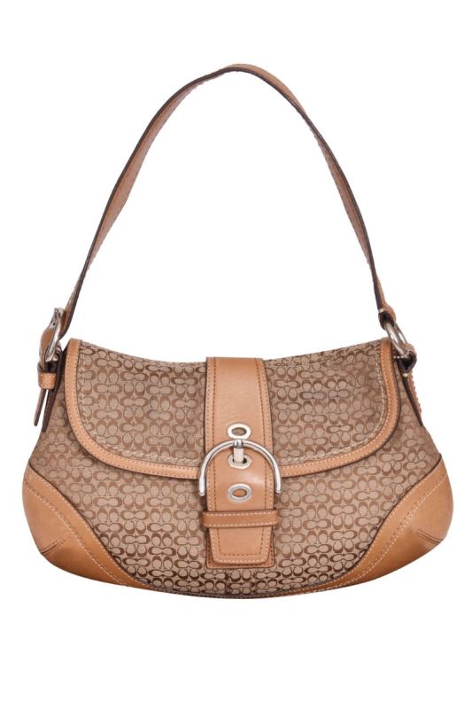 Coach Monogram Canvas Shoulder Bag RT139-10