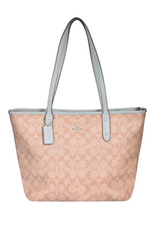 Coach Monogram City Zip Tote Bag