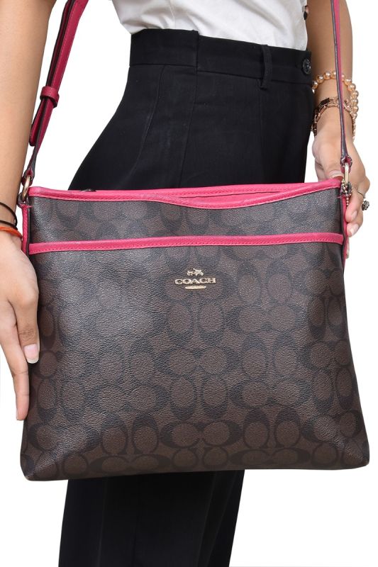 Coach Monogram East West Crossbody Bag