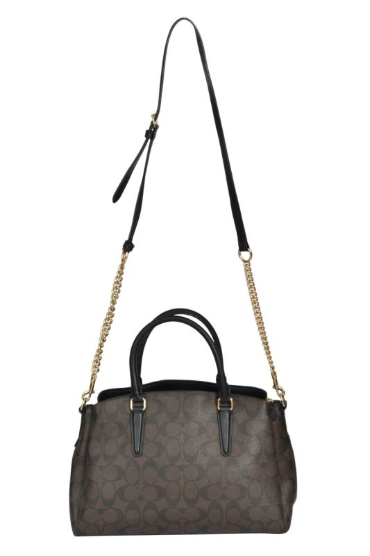 Coach Monogram Mini Sage Carryall Tote Bag