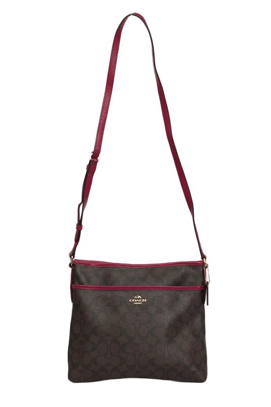 Coach Monogram Canvas Side Bag