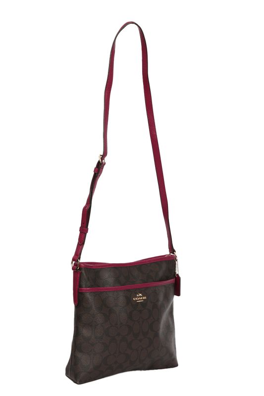Coach Monogram Canvas Side Bag