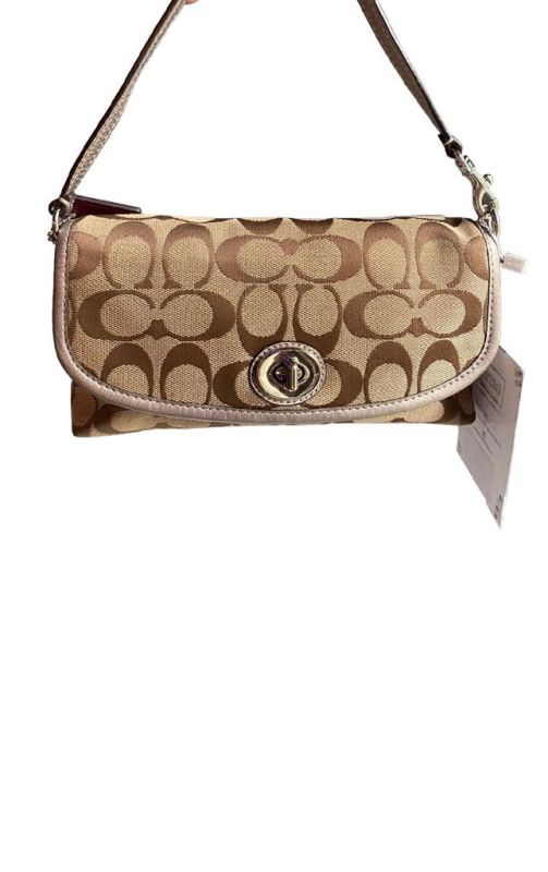 Coach Monogram Wristlet/Sling Bag