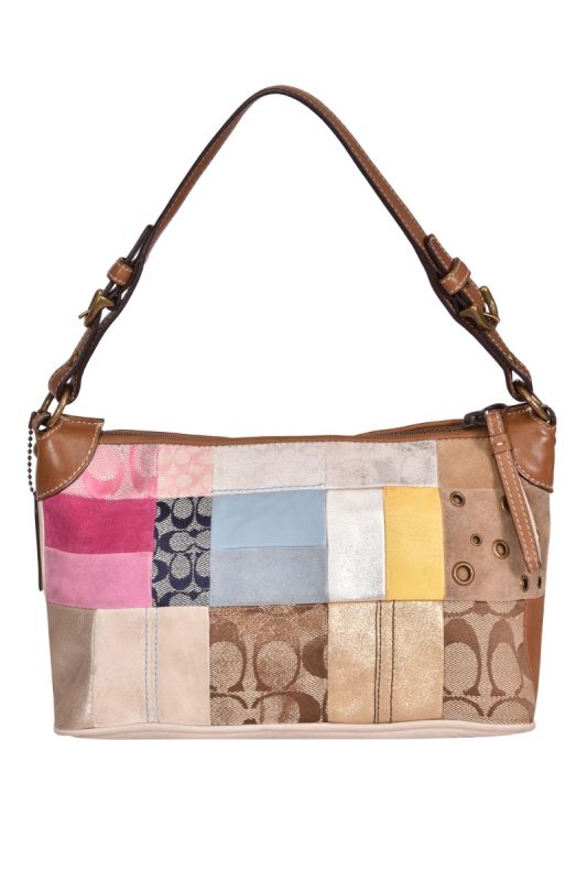 Coach Multi-color Patchwork Shoulder Bag