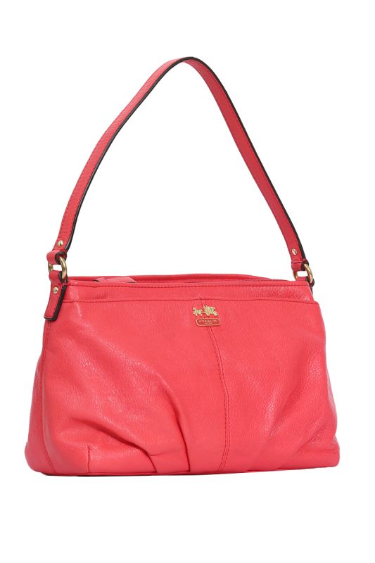 Coach Coral Leather Shoulder Bag