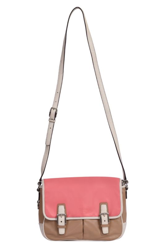 Coach Park Color Pink Crossbody Flap Bag