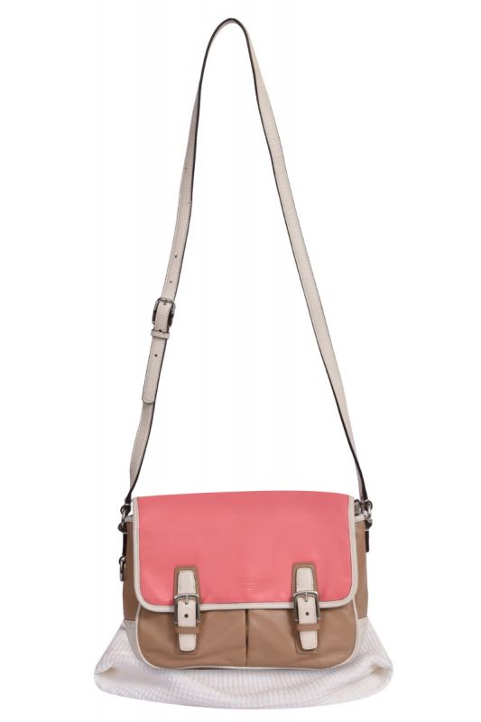 Coach Park Color Pink Crossbody Flap Bag