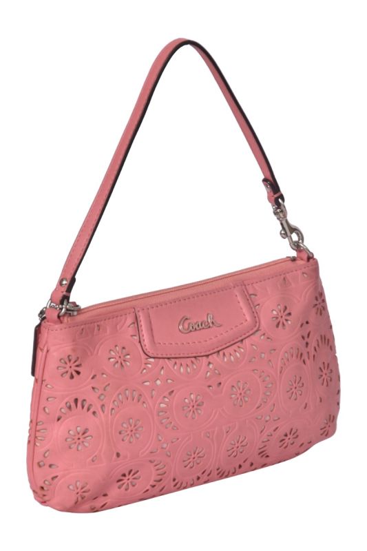 Coach Peach Patchwork Shoulder Bag