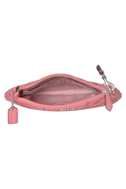 Coach Peach Patchwork Shoulder Bag
