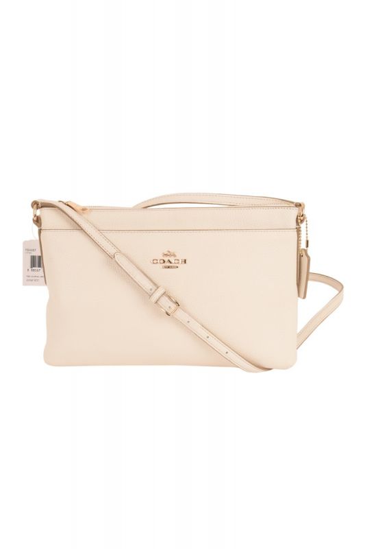 COACH POLISHED PEBBLE JOURNAL CROSSBODY BAG