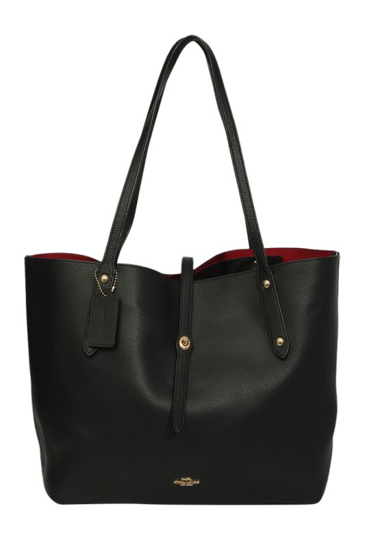 Coach Polished Pebble Leather Market Tote