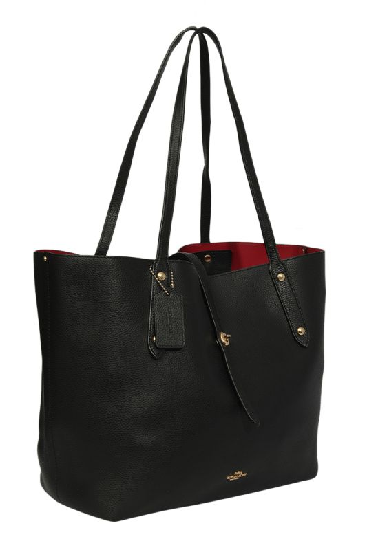 Coach Polished Pebble Leather Market Tote