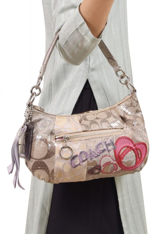 Coach Poppy Patchwork Swing Hobo Bag