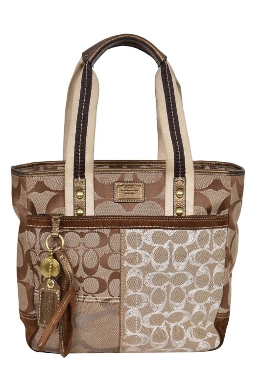 Coach Signature Brown Monogram Handbag