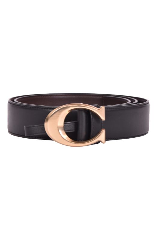 Coach Signature Golden Buckle Belt