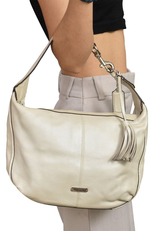 Coach Signature Off-White Shoulder Bag