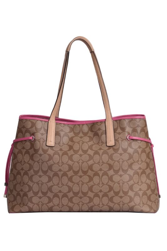 Coach Signature Stripe Drawstring Carryall Ba