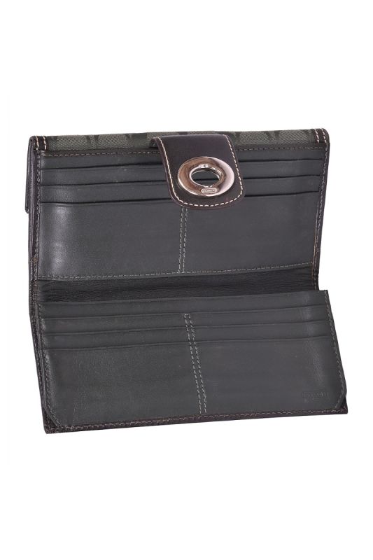 COACH SIGNATURE TURNLOCK WALLET