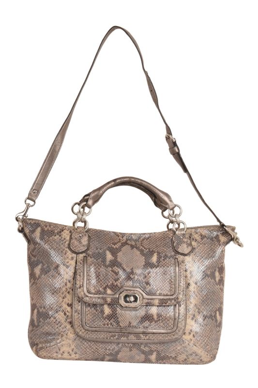 COACH SNAKESKIN TOTE BAG