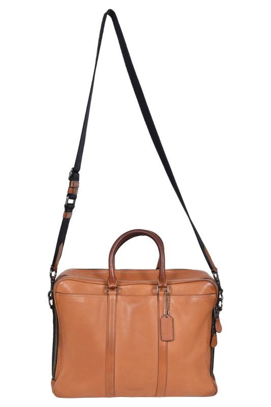 Coach Tan Leather Laptop Bag