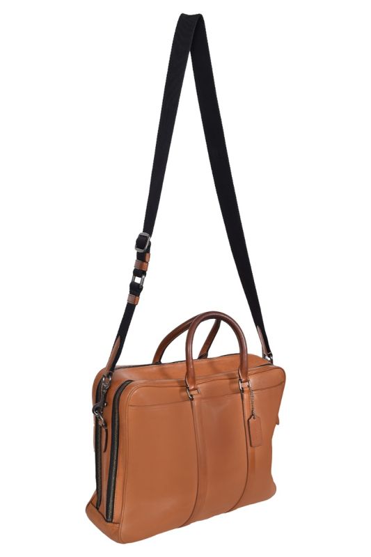 Coach Tan Leather Laptop Bag