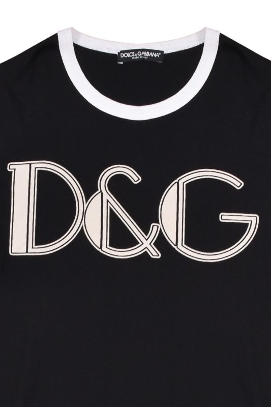 D&G Black Logo T Shirt