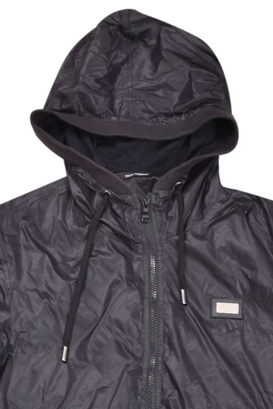 D&G Black Windcheater Hoodie