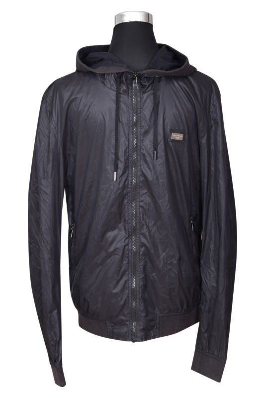 D&G Black Windcheater Hoodie
