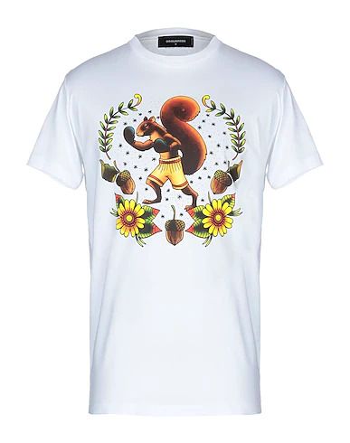 D SQUARED 2 SQUIRREL PRINT T-SHIRT