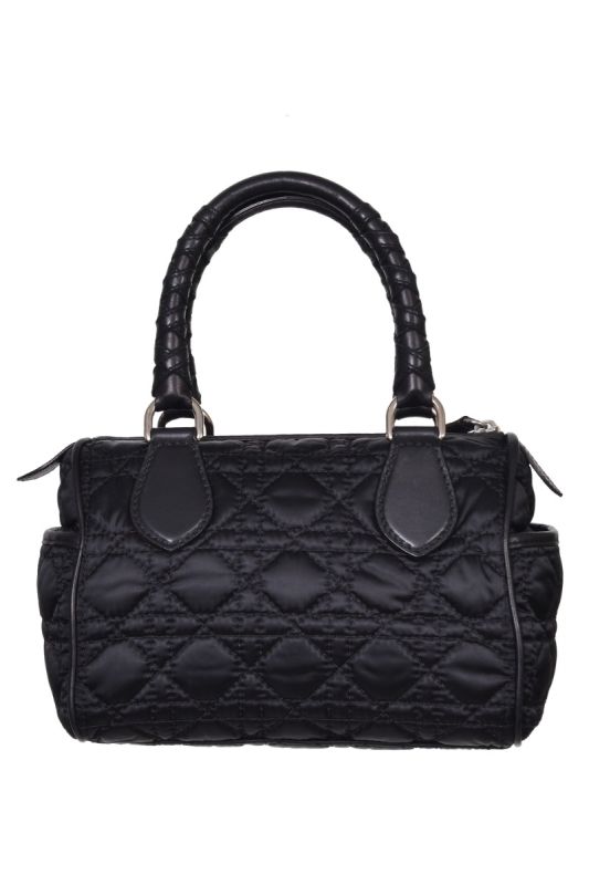Dior Black Cannage Boston Bag
