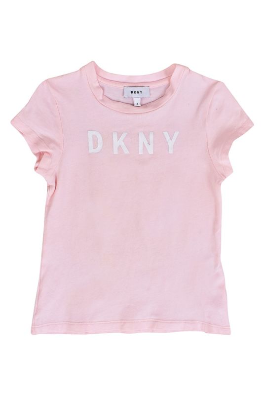 DKNY BABY PINK LOGO T-SHIRT