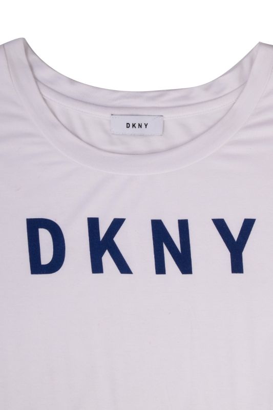 DKNY LOGO MESH DRESS