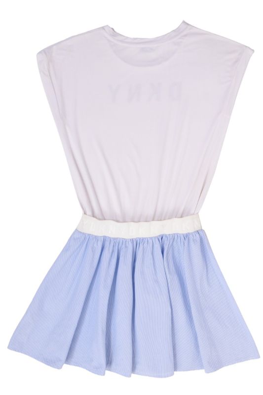DKNY LOGO MESH DRESS