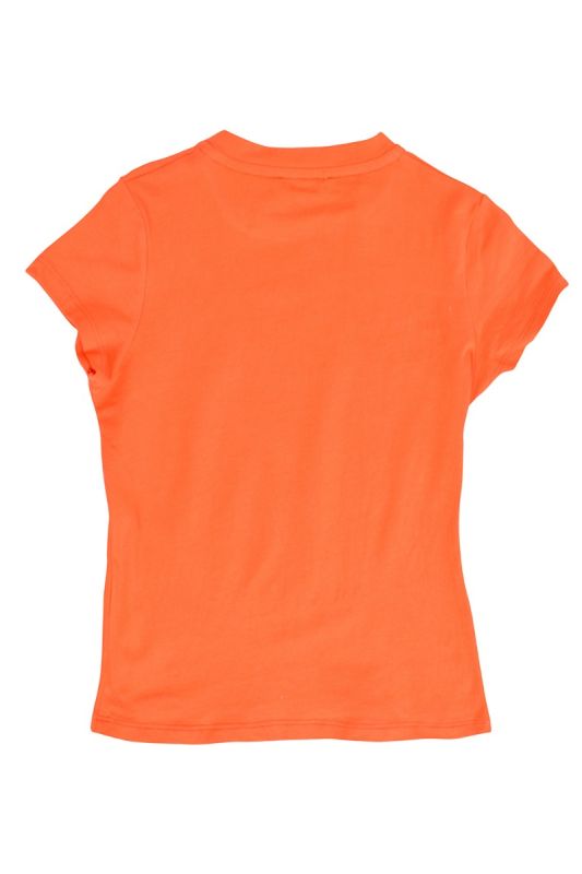 DKNY ORANGE COTTON LOGO  T-SHIRT